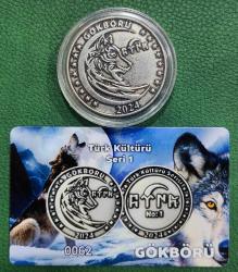 TÜRK KÜLTÜR SERİSİ GÖKBÖRÜ (KALAY ESKİTME) SERTİFİKALI ÇİL+++ KAPSÜL KAPAMADA