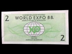 World Expo 88 Avusturalya - 5 Expo Dollars / Reklam parası