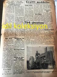 KÜTAHYA HAKİKAT  GAZETESİ YEREL TAŞRA BASINI--- 10 Ekim 1951 Yıl :1 SAYI :21--- D.P Kongresi --Türkiye Şeker Fabrikaları Sayın Başkanlığına ---Genç çiftçiler için traktör kursları ---Un randımanı  serbest dolayısıyla --Lüzumsuz Ajans ve cemiyetleri ortadan kaldırılmalıdır --Marshall planının Türkiye de  petrol sanayinin gelişmesi için  yapmakta olduğu yardım --Rangoon 'dan Türk Tütünü İçin Talepler Var --Türkiye ile Pakistan Arasında Ticaret  Anlaşması --Kuzey Atlantik Paktı Resmi Şahsıyeti  Kollektif Emniyet Sahasında  İlerleme Müşahede Ediyor --Karabük demir ve çelik sanayi