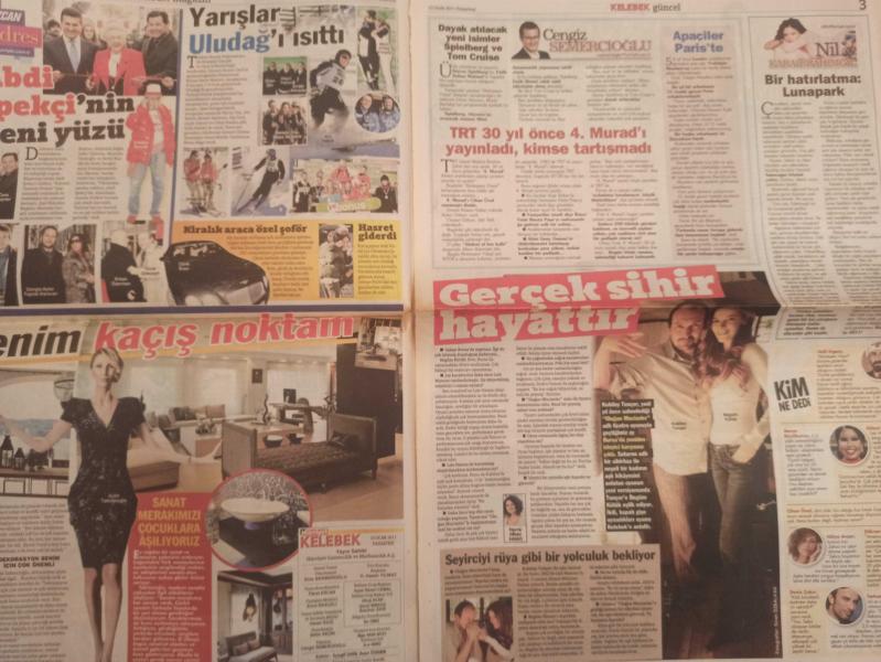 Kelebek Magazin Gazetesi 10 Ocak 2011 Aylin Tahincioğlu  