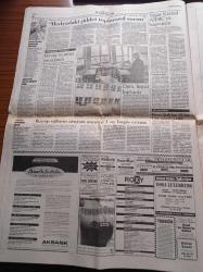 Cumhuriyet Gazetesi - 18 Nisan 1995 - Kurucusu Yunus Nadi - İlhan Selçuk - Toktamış Ateş - Melih Cevdet Anday - Devlet Bakanı Şükrü Erdem Cine 5'ten Yayın İçin Huzursuz - Voleybolda Halkbank Şampiyon - Devlet Güvenlik Mahkemesi Aydınlar İçin Fazla Mesai Yaptı - Başbakan Tansu Çiller - PKK'ye Tunceli'de Kıskaç - TBMM Faili Meçhul Cinayetler Komisyonu - Cumhurbaşkanı Süleyman Demirel