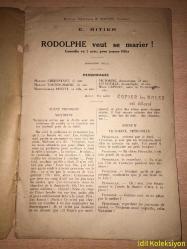 Rodolphe veut se marier! - Comedie en 1 acte Pour jeunes filles - Editions Theatrales H. Moutier - Fransızca (Rodolphe evlenmek istiyor! - 1 perdelik komedi Genç kızlara yönelik)
