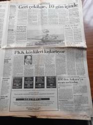 Cumhuriyet Gazetesi - 8 Nisan 1995 - Kurucusu Yunus Nadi - Muzaffer İlhan Erdost - Ataol Behramoğlu - Toktamış Ateş - İlhan Selçuk - Edip Akbayram - Beşiktaş Kulübü Başkanı 400 Milyar Arıyor - Uche - Korsan Maç Yayını - Gazi Mahallesi Olayları - Kuzey Irak'ta Geriye Sayım - ÖSS'ye Bir Gün Kaldı - Aziz Nesin'e Sıkı Koruma - Gümrük Birliği Tehlikeye Girdi - Tansu Çiller - Erdal İnönü