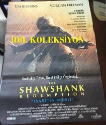 ESARETİN BEDELİ (The Shawshank Redemption), 1994, SİNEMA FİLM AFİŞİ / POSTERİ, - BÜYÜK BOY - ORİJİNAL - 100 X 68 cm EBADINDA - Original Turkish Big Size Movie Poster - Frank Darabont, Stephen King, Frank Darabont, Tim Robbins, Morgan Freeman, Bob Gunton, William Sadler, Clancy Brown, Gil Bellows, Mark Rolston, James Whitmore, Jeffrey DeMunn, Larry Brandenburg,  Neil Giuntoli, Brian Libby, David Proval, Joseph Ragno, Jude Ciccolella, Paul McCrane, ÖZEN FİLM