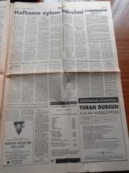 Aydınlık Gazetesi - 11 Nisan 1994 - Sakıp Sabancı Tansu Çiller Hükümetini Desteklemeliyiz - Alpay Beşiktaş'a Sergen Yalçın Sayesinde Geldim -  Jean Pierre Papin'e Talip Çıktı - Banker Kastelli  Sermaye Halkın Sırtından Geçiniyor - Tekel İşçileri Toplu Eylemde - Haftanın Eylem Takvimi - İşçi Partisi - Hava Kuvvetleri Eski Komutanı Orgeneral Safter Necioğlu Petlas'ın Kapatılması Hakkında Aydınlık'a Konuştu - Ferit İlsever - Dedeman Oteli - Zonguldak'a Karşı Bosna Tertibi