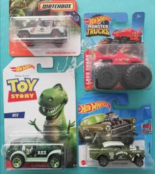 toy story rex dinazor hot wheels monster trucks lava shark köpekbalığı model matchbox jurassicpark jeep hot wheels 55 chevy bel air gasser mini model metal arabalar hepsi Beraber set halinde koleksiyon dekor nostalji hobi tasarım vintage süs aksesuar dekor hobi eğlence Hediyelik dekorluk retro