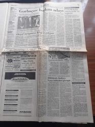 Cumhuriyet Gazetesi - 25 Nisan 1995 - Kurucusu Yunus Nadi - İlhan Selçuk - Toktamış Ateş - Melih Cevdet Anday - Rıdvan Dilmen İçin Top İviç'te - Ülkerspor Son Anda Yarı Finalde - Adalet Bakanı Mehmet Moğultay Yargısız İnfaz Her Yerde Var - Emeklilik Tartışması Büyüyor - İspanya'dan Kürt Tepkisi - Yaşar Kemal Kütüphanesi - Gorbaçov Başkan Adayı
