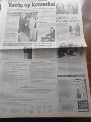 Yeni Şafak Gazetesi - 4 Kasım 2002 - Ak Parti Kazandı Milletin Zaferi - Recep Tayyip Erdoğan - Bülent Ecevit İntihar Ettik - Tarihi Tasfiye Bülent Ecevit Mesut Yılmaz Devlet Bahçeli Ve Tansu Çiller Artık TBMM Dışında - Devlet Bahçeli'den Örnek Davranış - İl İl Seçim Sonuçları - Cem Uzan - Genç Parti - DEHAP - Galatasaray Fenerbahçe İle Derbi Maçının Havasına Girdi- Fenerbahçe'de Fark Stresi