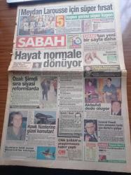 Sabah Gazetesi - 7 Şubat 1991 - Adnan Hoca'nın Amacı Reklam - Adnan Oktar - Tam Teşekküllü Hayvan Hastanesi - Her Yönüyle Barış Manço Saçı Uzun Aklı Uzun Yazı Dizisi - Basket Şov Geliyor - Zeytinburnu Fenerbahçe Bizi Küçümsemesin - Turgut Özal Sıra Şimdi Siyasi Reformlarda - Başbakan Yıldırım Akbulut Dede Oluyor - Hawk Füzelerine Güzel Komutan - Körfez Savaşı