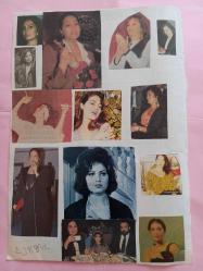 Türkan Şoray ve kızı Yağmur Ünal-Cihan Ünal  Çeşitli Gazete Dergi ve Haber Sayfalarından kesilmiş 18 adet fotoğraflı 20*30cm ebadında arkalı önlü boş kağıda yapıştırılmıştır.