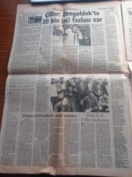 Aydınlık Gazetesi - 22 Mart 1994 - Hepsinin Fikir Babası ABD Eski Dışişleri Bakanı Baker - Ferit İlsever - 25 Sanıklı Dev Sol Davasında 5 Tahliye - Bedri Yağan - Cemalettin Kaplan'a Gıyabi Tutuklama - Güneydoğu'da Silah Gölgesinde Nevruz - İşte Metropol Beyrut'un Sonu - Trabzonspor Lige Renk Getirdi - Sivas Katliamı - Recep Tayyip Erdoğan - Bedrettin Dalan - Zülfü Livaneli - Hasret Gültekin'i Andık