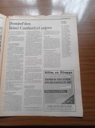 Aydınlık Gazetesi - 10 Ekim 1999 -  Kurucusu Şefik Hüsnü - Doğu Perinçek -Hürriyet'in CHP'ye Komplosu- Haftanın Konuğu Tüketici Hakları Derneği Genel Başkanı Turhan Çakar - ABD Büyükelçiliği İstedi Ankara'dan Gelen Emirle İşçi Partisi Çadırı Basıldı - Ülkü Ocakları Kapatılıyor - Provokasyon Şeriatçı Nesolcu İttifakın İşini Kolaylaştırdı - Öğretim Üyelerinden Tepki İyi Öğrenci Doğal Kaynak Gibidir Dışarı Çıkması Yasaktır