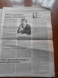 Aydınlık Gazetesi - 1 Nisan 1995 - Kurucusu Şefik Hüsnü - Doğu Perinçek - Haftanın Konuğu Çekmeköy'de Sol Güçbirliği'nin Muhtarları - Kılıçlar Çekildi Amerikancılar Zor Durumda - Tansu Çiller - Grossman - Süleyman Demirel - Hikmet Çetin - Erdal İnönü - İsmail Hakkı Karadayı - İstanbul Valisi Hayri Kozakçıoğlu - Latife Karaman Cinayeti - Faşistler Ümit Kaftancıoğlu'nu 15 Yıl Önce Öldürmüştü