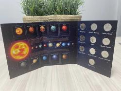 Güneş Sistemindeki Gezegenler Hatıra Para Seti - Albümünde - Çil