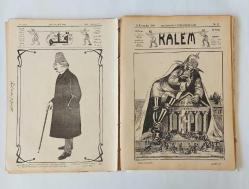 KALEM Perşembe Günleri Neşrolunur, Edebi Mizah Gazetesi / Journal humoristique paraissan le jeurdi 1324 / 1908, No: 1, 3, 5, 6, 7, 8, 9, 10, 11, 13, 14, 15, 16, 19, 20, 21, 22 [17 ADET]