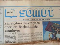 YAZKO SOMUT Haftalık Sanat ve Kültür Dergisi, 1983, Sayı: 27/[1] - 57/31 [22 ADET]