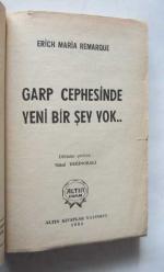 Garp Cephesinde Yeni Bir Şey Yok