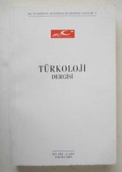 TÜRKOLOJİ DERGİSİ Dil ve Edebiyat Araştırmaları Derneği, XVI. Cilt, 2. Sayı [16/2]