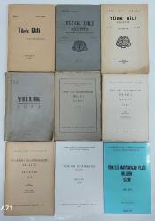 TÜRK DİLİ Türk Dili Tetkik Cemiyeti Bülteni + TÜRK DİLİ Türkçe - Fransızca Belleten I - III. Seri + TÜRK DİLİ ARAŞTIRMALARI YILLIĞI BELLETEN, 1933 - 2022 [61 ADET]