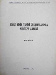 Siyasi Fikir Tarihi Çalışmalarında Muhteva Analizi