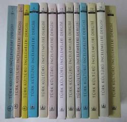 TÜRK KÜLTÜRÜ İNCELEMELERİ DERGİSİ / The Journal of Turkisch Cultural Studies, 2000 - 2014, Sayı: 1, 2, 6, 8, 9, 13, 15, 16, 17, 18, 19, 26, 31 [13 ADET]