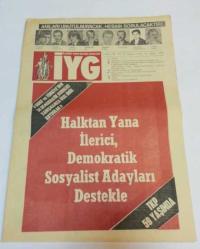 İLERİCİ YURTSEVER GENÇLİK Onbeş Günlük Siyasi Gençlik Gazetesi, 1978 - 1979, 58, 80 [2 ADET]