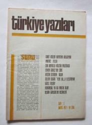 TÜRKİYE YAZILARI Aylık Dergi, 1977 - 1983, Sayı: 2 - 6, 18, 26, 27, 30, 31, 32, 33, 35, 38, 39, 44, 47, 58, 61-62 [19 ADET]