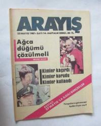 ARAYIŞ Haftalık Dergi, 1981, Sayı: 5, 12, 14, 15 [4 ADET]
