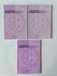 ARAŞTIRMA Dil ve Tarih-Coğrafya Fakültesi Felsefe Araştırmaları Enstitüsü / Felsefe - Sosyoloji - Psikoloji Bölümleri Dergisi, 1963 - 2005, Sayı: 1 - 20 [TAM TAKIM]