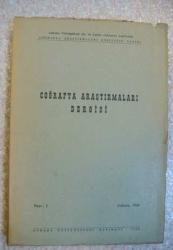 COĞRAFYA ARAŞTIRMALARI DERGİSİ / Annals of the Geographical Research Institute, Dil ve Tarih-Coğrafya Fakültesi Coğrafya Araştırmaları Enstitüsü, 1966 - 1996, Sayı: 1 - 12 [TAM TAKIM]