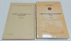 TARİH ARAŞTIRMALARI DERGİSİ [TAD], A.Ü. Dil ve Tarih-Coğrafya Fakültesi Tarih Araştırmaları Enstitüsü / Tarih Bölümü, 1940 + 1963 - 2023, Sayı: [1] + 1 - 73 [TEK SAYI EKSİKLİ TAKIM]