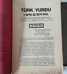 TÜRK YURDU Türklerin Faydasına Çalışır. Onbeş Günde Bir Çıkar, 1 Eylül 1942 - 1-15 Sonkanun 1943, Sayı: 1 - 8, 1 - 2 [3. SERİ TAKIM, 8 ADET 10 SAYI]