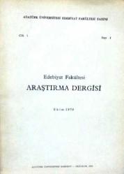 ARAŞTIRMA DERGİSİ / SOSYAL BİLİMLER DERGİSİ Atatürk Üniversitesi Edebiyat Fakültesi, 1970 - 2009, Sayı: 1 - 33, 40, 42, 43 [36 ADET]
