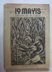 19 MAYIS Samsun Halkevi Dergisi, 1939 - 1946, Sayı: 42, 43, 48, 49, 50, 56-2, 56-3, 60, 61, 62, 69, 73 [12 ADET]
