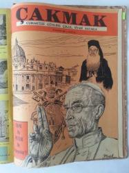 ÇAKMAK Cumartesi Günleri Çıkar, Siyasi Mecmua, 1 Eylül 1956 - 16 Şubat 1957, Cilt: 2,  Sayı: 26 - 50 [ 25 ADET]