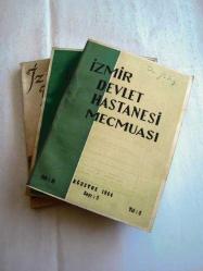 İZMİR DEVLET HASTANESİ MECMUASI, 1963 - 1964, Yıl: 1, Cilt: I, Sayı: 1, Yıl: 2, Cilt: 2, Sayı: 1 - 2 [3 ADET]