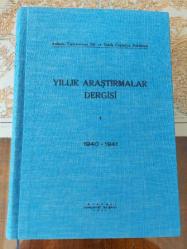 A.Ü. DİL VE TARİH - COĞRAFYA FAKÜLTESİ YILLIK ARAŞTIRMALAR DERGİSİ I, 1940 - 1941, Tarih Araştırmaları, Klasik Filoloji Araştırmaları [TAKIM]