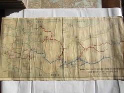 HARİTA: TCDD'nin İşletmekte Olduğu Demiryolu Şebekesi ve İstasyonları, M: 1:1.600.000, Tarih: 1966