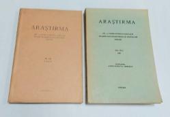 ARAŞTIRMA Dil ve Tarih-Coğrafya Fakültesi Felsefe Araştırmaları Enstitüsü / Felsefe - Sosyoloji - Psikoloji Bölümleri Dergisi, 1964 - 1991, Sayı: 2 - 13 [12 ADET]