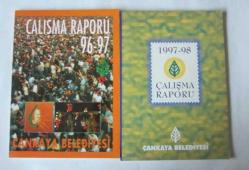 Çankaya Belediyesi Faaliyet raporu 1986-1987, 1989-1990, Çalışma Raporu 1990-1991, 1991-1992, 1992-1993, 11994-1995, 1995-1996, 1996-1997, 1997-1998 [9 KİTAP]