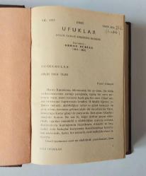 YENİ UFUKLAR Aylık Sanat, Düşünce Dergisi, 1975 - 1976, Sayı: 267 - 272 [6 ADET TEK CİLTTE]