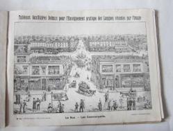 Tableaux Auxiliaires Delmas, Pour l'Enseignement Pratique des Langues Vivantes par l'Image et la Methode Directe 1er - 2er Chaier, Tableaux 1 - 16 Français