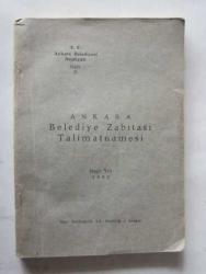 Ankara Belediye Zabıtası Talimatnamesi