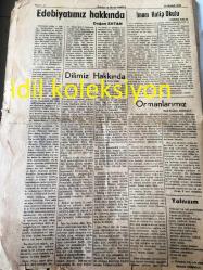 ISPARTA DOĞUŞ  GAZETESİ YEREL TAŞRA BASINI --24 MART 1955 ---Gayemizin :İlker Süer --İyilik :Sadık Topaloğlu --Bahara Hasret :Bekir Çelik --Isparta Maarif Müdürü İle Yapılan  Bir Mülakat -Sığıntı :Sevim  Özalay ---Edebiyatımız  Hakkında :Doğan Ertan ---Ormanlarımız :Halil İbrahim Armağan --İstiklal Marşı :Sevim Özsevinç --Kadın :Mualla Kiriş --İbranilerin  Göçleri :Sadık Topaloğlu ---İstasyon :Mualla Kiriş --Özlediğim :Bican Tunca --
