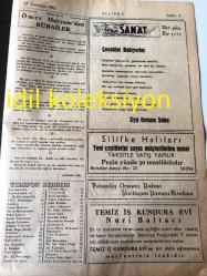 MERSİN SİLİFKE GAZETESİ YEREL TAŞRA BASINI ---27 Temmuz 1962  Sayı :973--Arazi Kadastro  Umum Müdürlüğünün  Nazarı Dikkatine ---Türkiye de ki Türkistanlı  Türk  Gençlerinin  Cumhuriyet  Senatosu  Başkanlığına Müracaatları --Bir Türk Doktorunun Başarılı Ameliyatı  Yazan :Yusuf Ayhan ----OPERATÖR :Ömer  Lütfi  Güzey --Ömer  Hayyam dan  Rübailer ---Çocuklar Bakıyorlar :Ziya Osman  Saba --Galatasaray  Metin 'i Nihayet  Transfer Etti --İçel de Transfer Faaliyeti Devam Ediyor --Türk Yatçıları  Dokuzuncu Oldu --