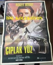 ÇIPLAK YÜZ (The Naked Face), 1984, SİNEMA FİLM AFİŞİ / POSTERİ - BÜYÜK BOY - ORİJİNAL - 100 X 68 cm EBADINDA - Original Turkish Big Size Movie Poster - Bryan Forbes, Sidney Sheldon, Bryan Forbes, Roger Moore, Rod Steiger, Elliott Gould, Art Carney, Anne Archer, David Hedison, Deanna Dunagan, Ron Parady, Dick Sollenberger, James Spinks, John Kapelos, Cynthia Baker Schuyler, Virginia Smith, Joe D. Lauck, Jimmie F. Skaggs, Mary Demas, Frankie Hill, Nancy Serlin, CANNON FİLM