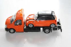 bburago mini cooper S 1/43 ARABA VE ÇEKİCİ Sİ İLE BERABER       OYUNCAK ARABA KOLLESKİYON (( YENİ RAF