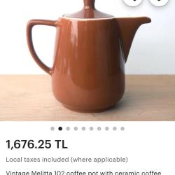 Vintage Seramik Kahve Potu