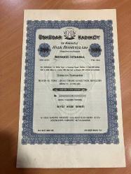 Üsküdar Kadıköy Halk Tramvayları 1928 Eski Hisse senedi İkiyüz Hisse