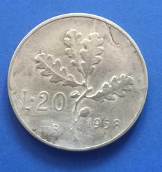 İtalya 1958 20 Lire